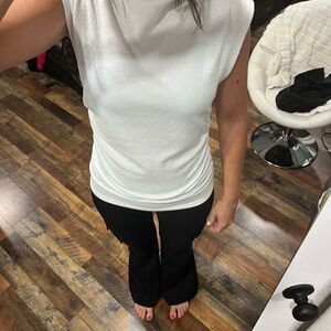 White Sleeveless Top